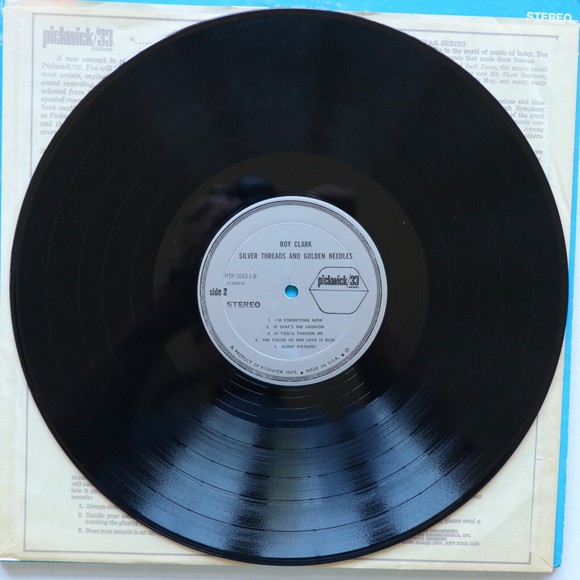 Roy Clark - Double Album – Silver Threads & Golden Needles - 12" Vinyl LP 33 RPM - Picture 7 of 12